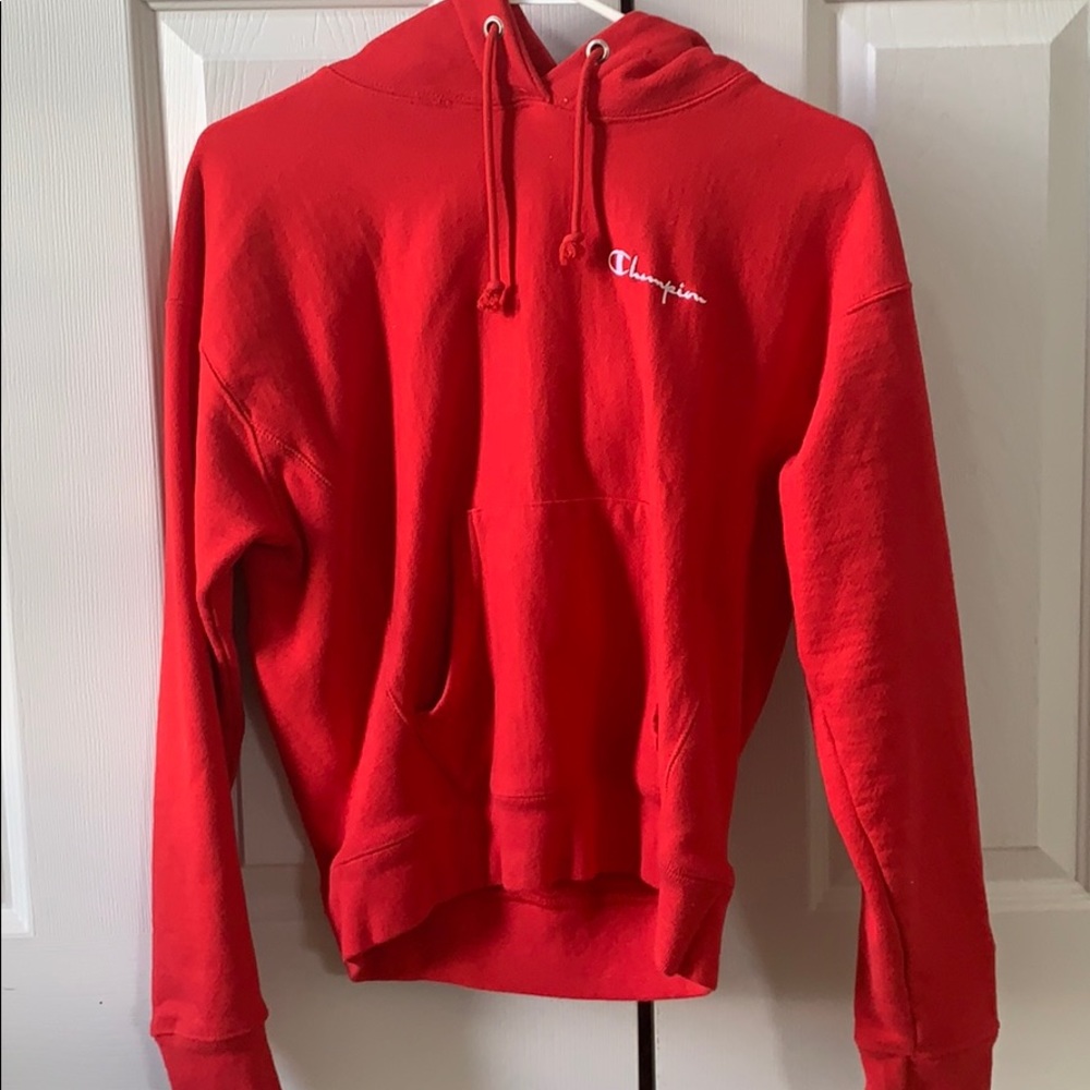 Red Champion Hoodie